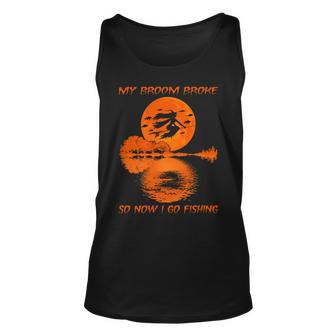 My Broom Broke So Now I Go Fishing 56 Shirt Unisex Tank Top | Favorety DE