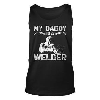 My Daddy Is A Welder Welding Girls Kids Boys Unisex Tank Top - Seseable