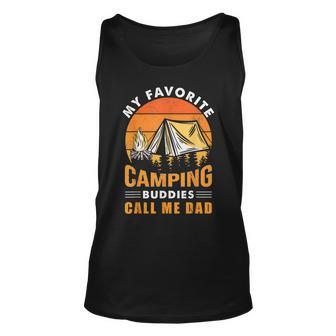 My Favorite Camping Buddies Call Me Dad Vintage Fathers Day V3 Unisex Tank Top - Seseable