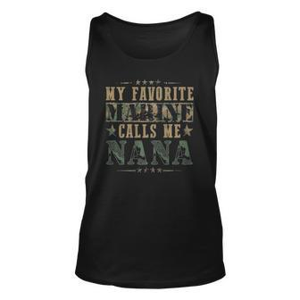 My Favorite Marine Calls Me Nana Veterans Day Unisex Tank Top | Mazezy AU