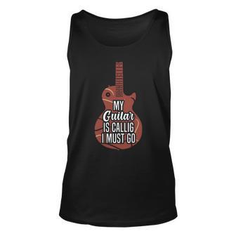 My Guitar Is Calling And I Must Go 525 Trending Shirt Unisex Tank Top | Favorety CA