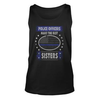 My Sister Is A Police Officer Police Officer Sister Unisex Tank Top | Mazezy