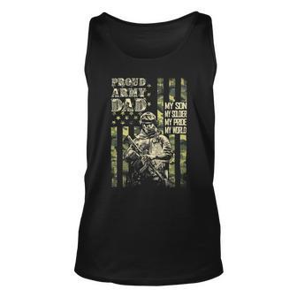 My Son Is A Soldier Proud Army Dad Us 706 Shirt Unisex Tank Top | Favorety