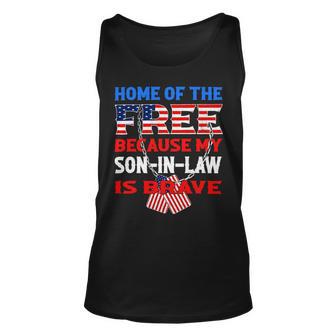 My Soninlaw Is Brave Home Of The Free 687 Shirt Unisex Tank Top | Favorety