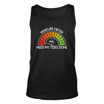 Nail Tech Gift Funny Pedicure Meter For Nail Techs Unisex Tank Top | Mazezy