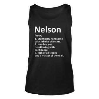 Nelson Definition Personalized Name Birthday Idea Tank Top | Mazezy
