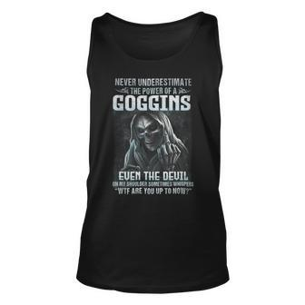 Never Underestimate The Power Of An Goggins Even The Devil Unisex Tank Top - Seseable