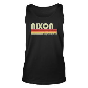 Nixon Gift Name Personalized Funny Retro Vintage Birthday Unisex Tank Top | Mazezy