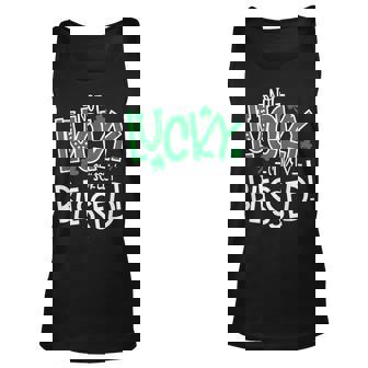 Not Lucky Surely Blessed Unique St Patricks Faith Christian Unisex Tank Top - Thegiftio