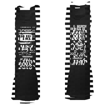 October 1927 Birthday Life Begins In October 1927 Unisex Tank Top | Seseable CA