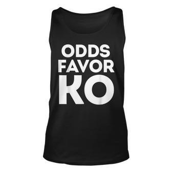 Odds Favor Ko - Colorful Boxing Unisex Tank Top - Seseable