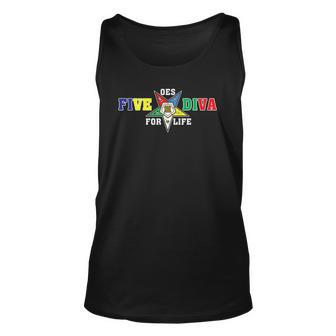 Oes Five Diva Order Of The Eastern Star Parents Day Gift Unisex Tank Top | Mazezy