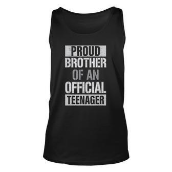 Official Teenager Brother 13Th Birthday Brother Party Gifts Unisex Tank Top | Mazezy