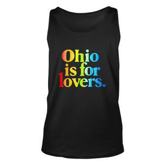 Ohio Is For Lovers Rainbow Unisex Tank Top | Mazezy