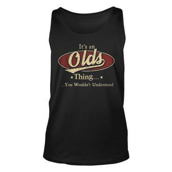 Olds Shirt Personalized Name Gifts T Shirt Name Print T Shirts Shirts With Name Olds Unisex Tank Top - Seseable