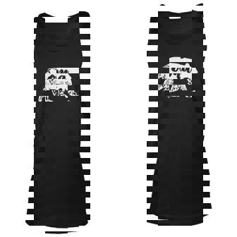 Oma Bear Floral Grandma Bear Unisex Tank Top | Mazezy