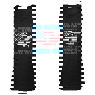 One Nation Under God Patriot Christian American Bible Psalm Unisex Tank Top - Thegiftio UK