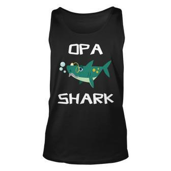 Opa Grandpa Gift Opa Shark Unisex Tank Top - Seseable