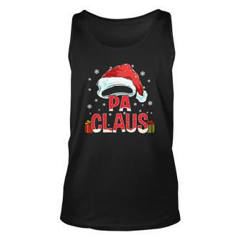 Pa Claus Group Gifts Matching Family Christmas Unisex Tank Top | Mazezy