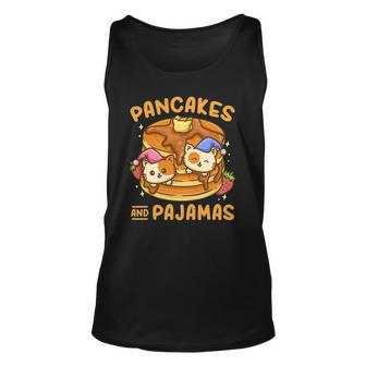 Pancake Pajama Party Cat Lover Gift Unisex Tank Top | Mazezy