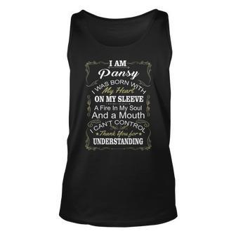Pansy Name Gift I Am Pansy Unisex Tank Top - Seseable