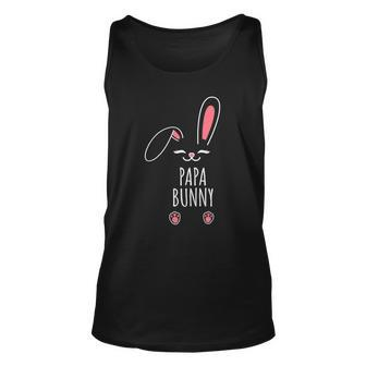 Papa Bunny Funny Matching Easter Bunny Egg Hunting Unisex Tank Top | Mazezy