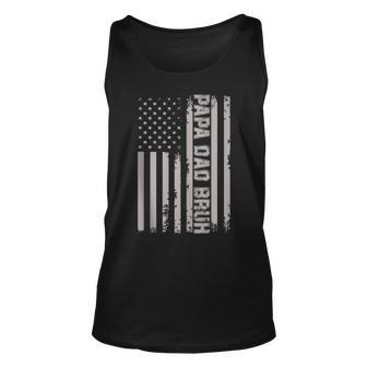 Papa Dad Bruh Fathers Day 4Th Of July Us Vintage Gift 2022 Unisex Tank Top - Seseable
