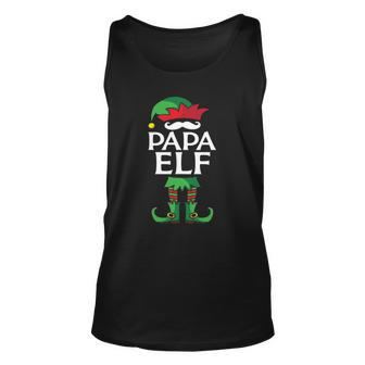 Papa Elf Costume Christmas Matching Family Unisex Tank Top | Mazezy