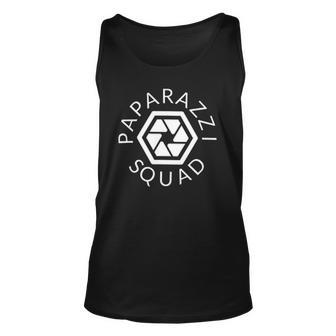 Paparazzi Squad Funny Hen Or Stag Party Unisex Tank Top | Mazezy