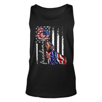 Patriotic 4Th Of July Weiner Dachshund Dog Freedom Unisex Tank Top - Seseable