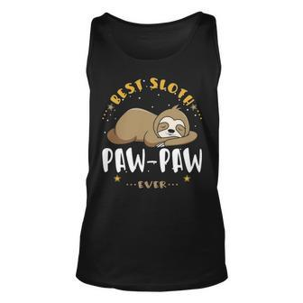 Pawpaw Grandpa Gift Best Sloth Pawpaw Ever Unisex Tank Top - Seseable