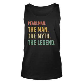 Pearlman Name Shirt Pearlman Family Name V4 Unisex Tank Top - Monsterry AU