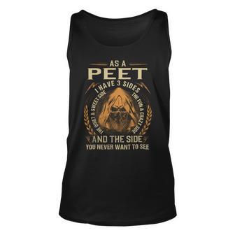 Peet Name Shirt Peet Family Name Unisex Tank Top - Monsterry AU