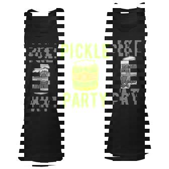Pickle Party Sarcastic Novelty Funny Foodie T Unisex Tank Top - Thegiftio