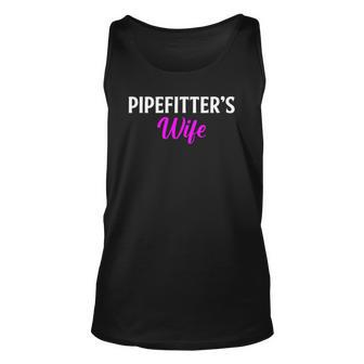 Pipefitters Wife Pipefitter Sprinkler Fitter Unisex Tank Top | Mazezy