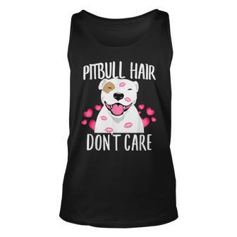 Pit-Bull Hair Dont Care Terrier Dog Love-R Dad Mom Boy Girl Unisex Tank Top - Thegiftio UK
