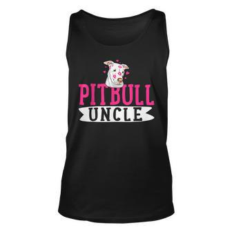 Pitbull Uncle Pit Bull Terrier Dog Pibble Owner Unisex Tank Top - Thegiftio UK