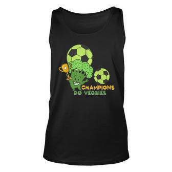 Plant Vegetarian Veggies Soccer Broccoli Vegan Carrot Unisex Tank Top - Thegiftio UK