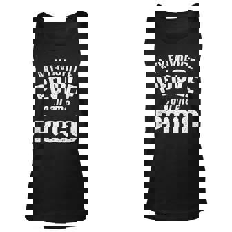 Pogo Grandpa Gift My Favorite People Call Me Pogo Unisex Tank Top - Seseable