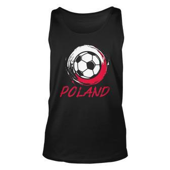Poland Polish Soccer Jersey I Flag Football Unisex Tank Top | Mazezy
