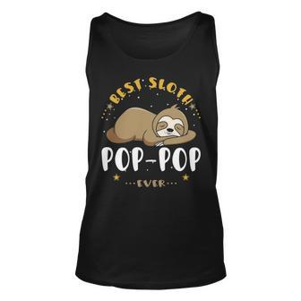 Pop Pop Grandpa Gift Best Sloth Pop Pop Ever V2 Unisex Tank Top - Seseable