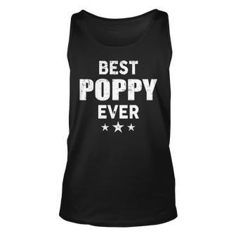 Poppy Grandpa Gift Best Poppy Ever Unisex Tank Top - Seseable