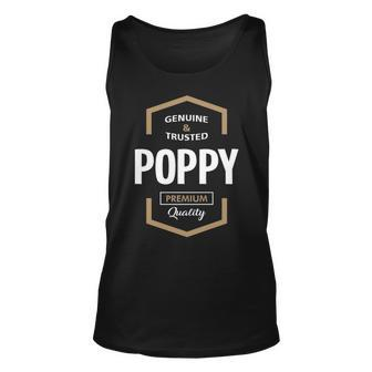 Poppy Grandpa Gift Genuine Trusted Poppy Premium Quality Unisex Tank Top - Seseable
