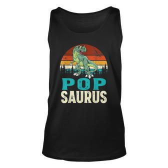Popsaurusrex Dinosaur Funny Pop Saurus Family Matching Unisex Tank Top | Mazezy