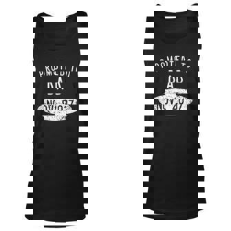 Mens Promoted To Dad November 2021 Cute Pregnancy Announcement Tank Top | Mazezy
