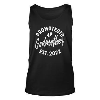 Promoted To Godmother 2022 Pregnancy Best Godmother Unisex Tank Top | Mazezy