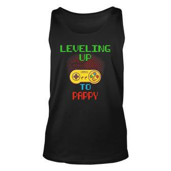 Promoted To Pappy Unlocked Gamer Leveling Up Unisex Tank Top | Mazezy AU