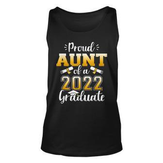 Proud Aunt Of A Class Of 2022 Graduate Senior Graduation Unisex Tank Top - Thegiftio UK