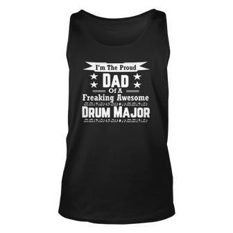 Proud Dad Drum Major Marching Band Unisex Tank Top | Mazezy