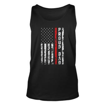 Proud Dad Of Firefighter Gift Firefighters Dad Unisex Tank Top | Mazezy